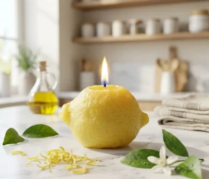 Scented Soya Candle, Lemon Photo 1